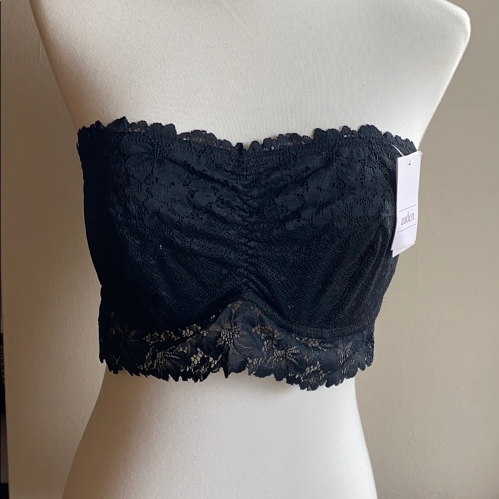 NWT Auden bandeau black bra size Medium
